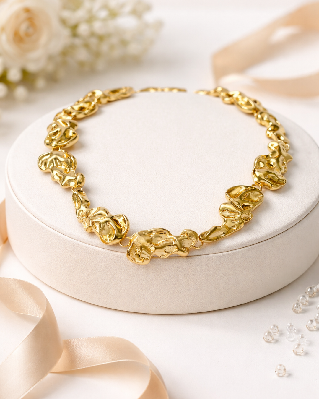 Colar choker orgânico