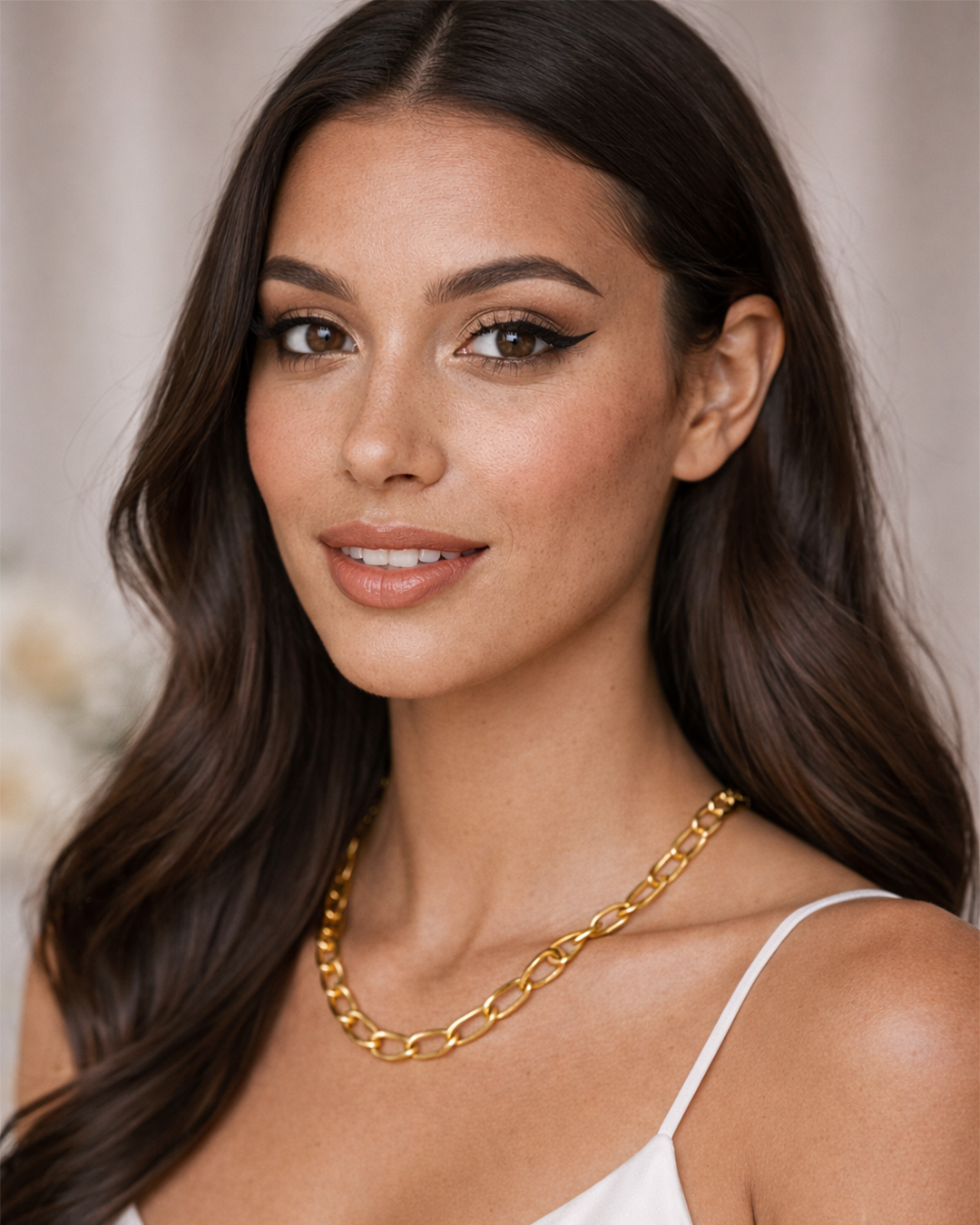 ✨ choker elos ovais lisos banhados