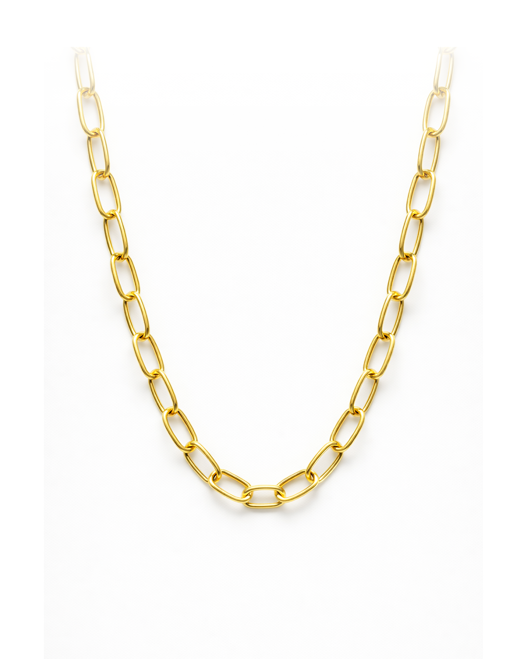 ✨ choker elos ovais lisos banhados