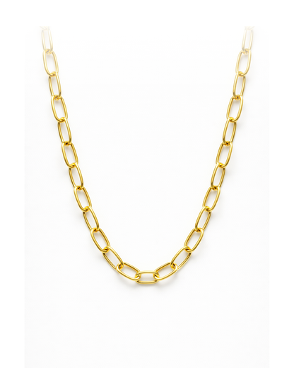 ✨ choker elos ovais lisos banhados