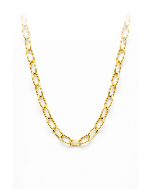 ✨ choker elos ovais lisos banhados