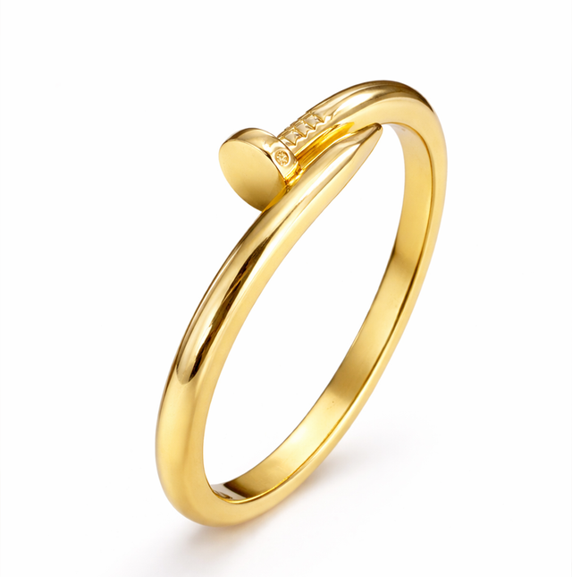 ✨ Bracelete modelo prego largo em Ouro 18k