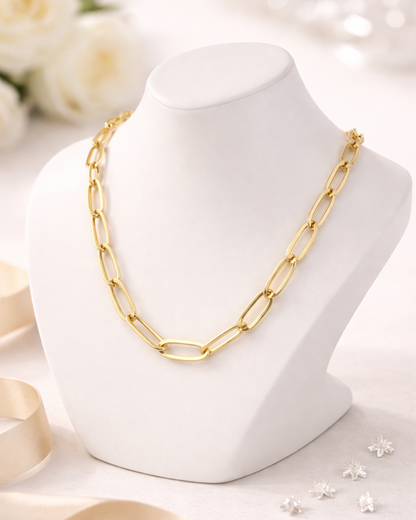 ✨Colar choker elos cartier largo liso